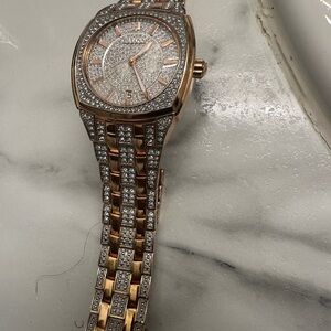 Bulova Luxurious Rose Gold and Silver Watch
